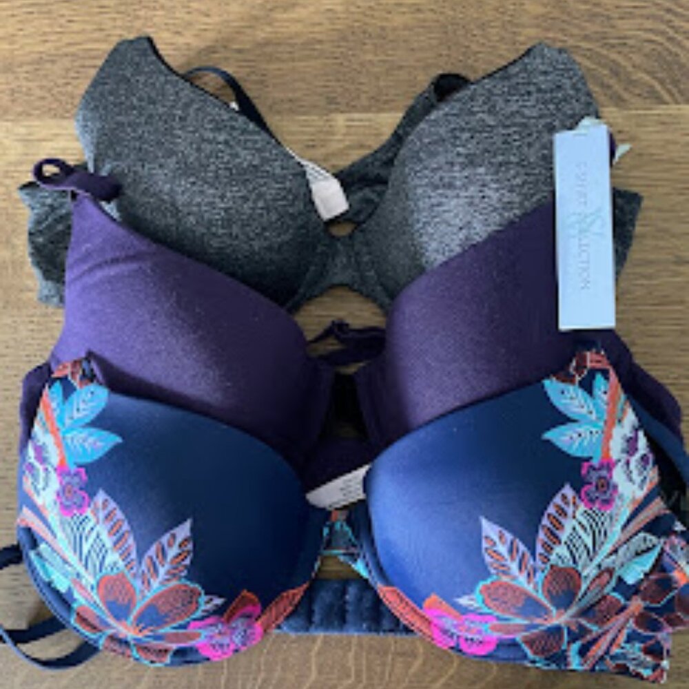 Bundle of 3 Victoria's Secret T-Shirt Bras, Size 34B